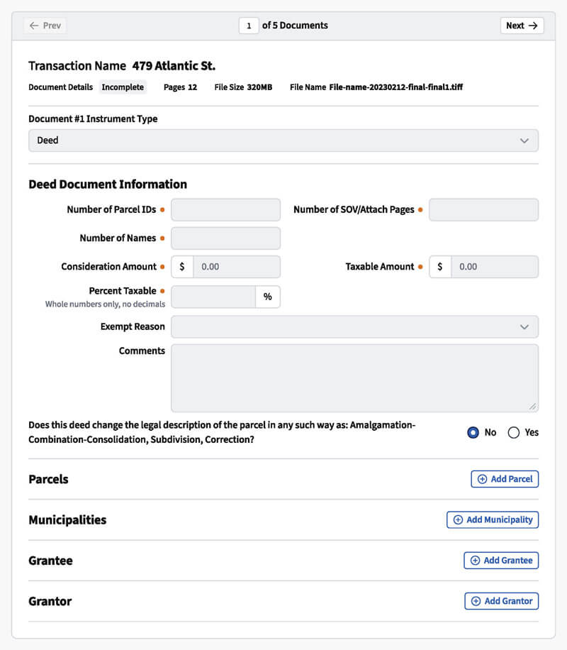 Package Submission Details