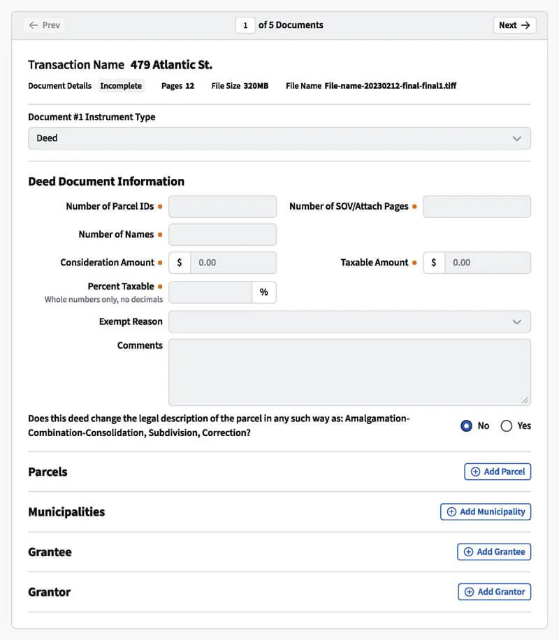 Package Submission Details