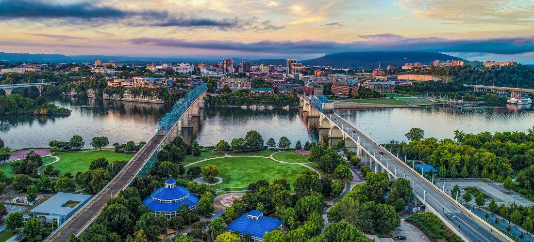 Aerial View of Chattanooga, TN Aerial View of Chattanooga