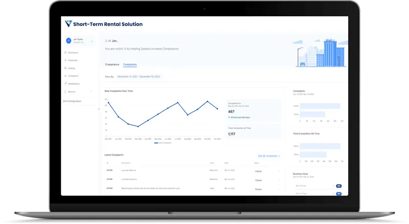 GovOS-STR-Complaints-WEB GovOS STR complaints dashboard