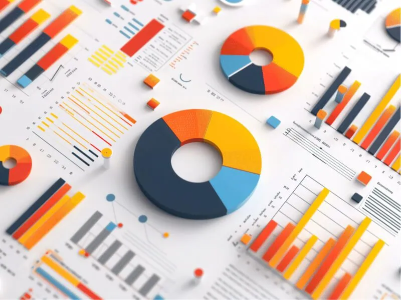 3D rendering of data charts