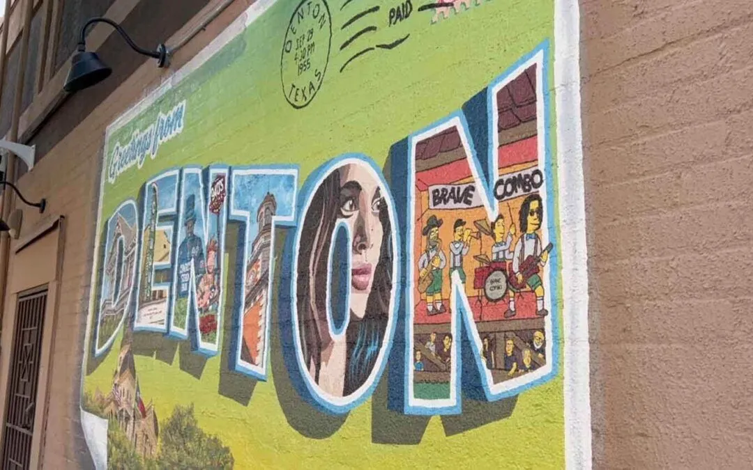 Greetings from Denton County, TX Mural
