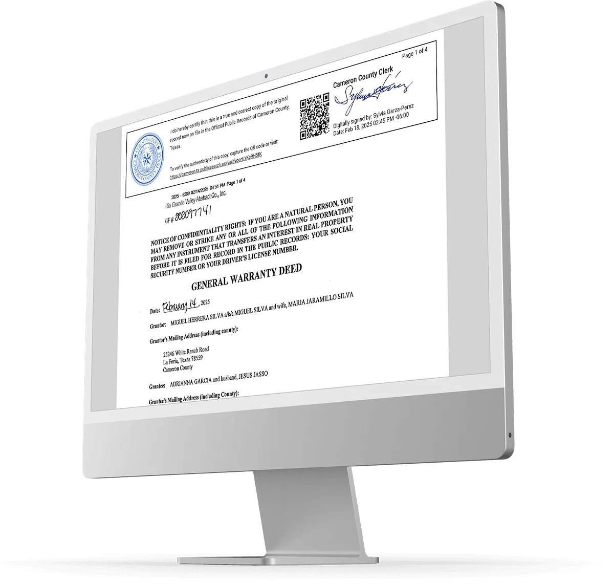 Certified Copies Land Request Certified Copies Land Request