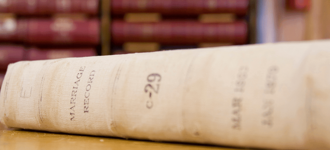 Marriage Record Header