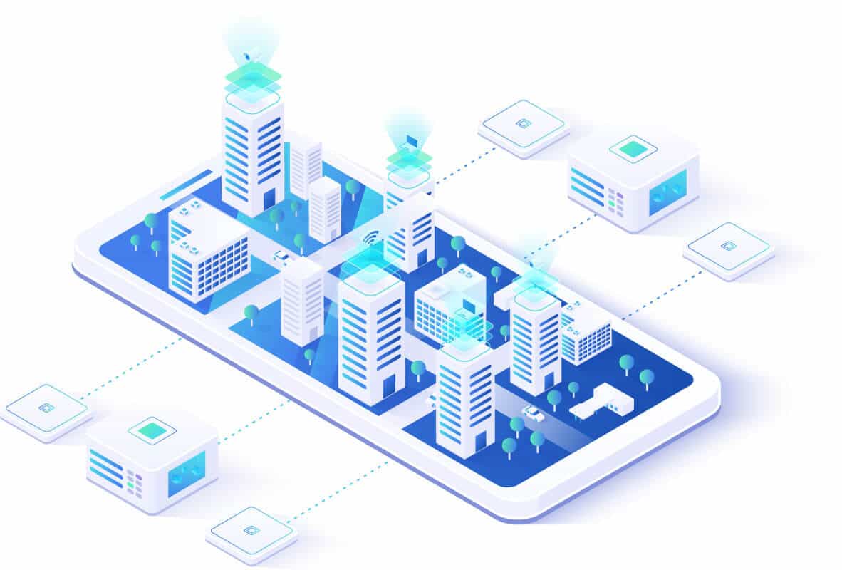 Smart city isometric design Smart city isometric design