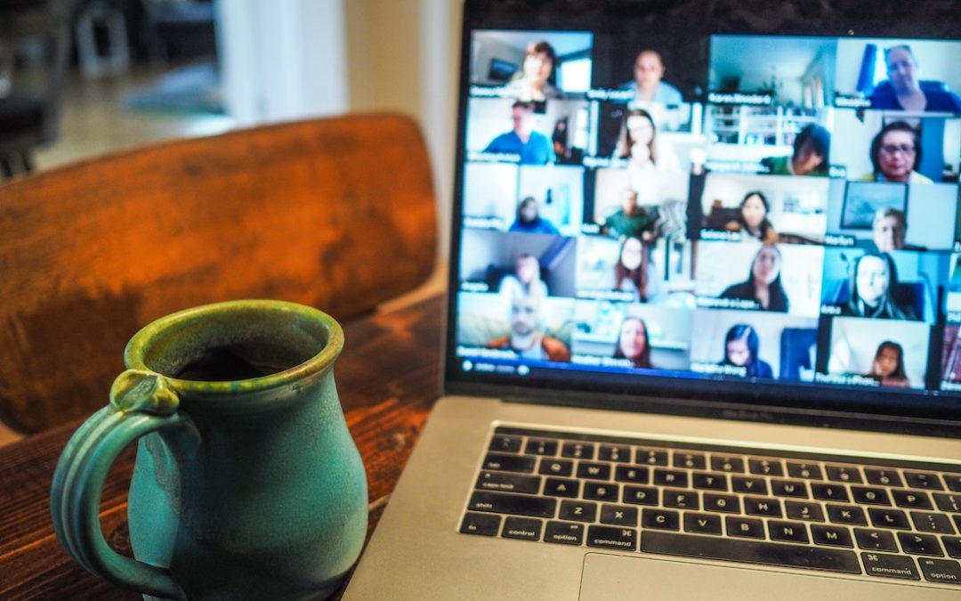 An image of a video conference meeting.