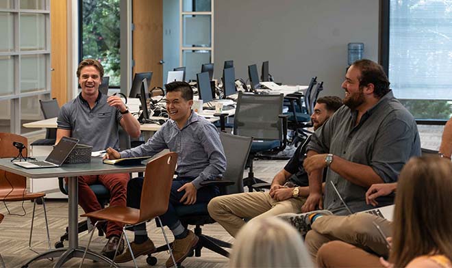 Team training in the Austin headquarters