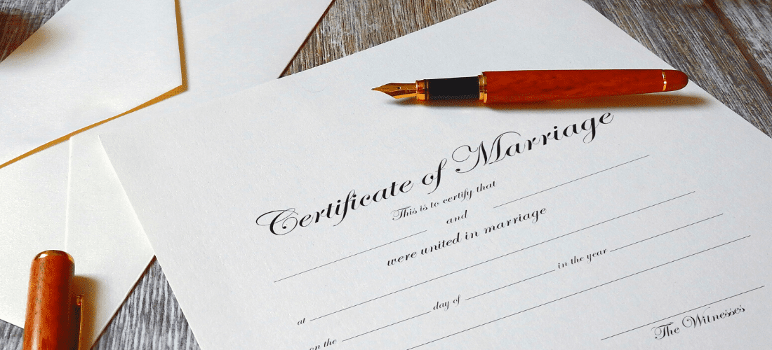 Cetificate of Marriage