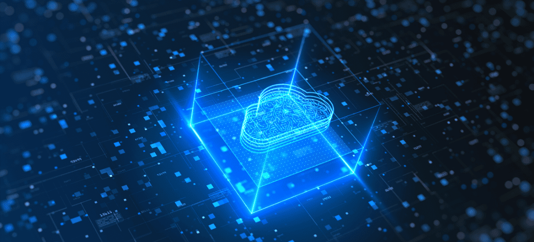 Digital Image of Cloud Storage and Cybersecurity