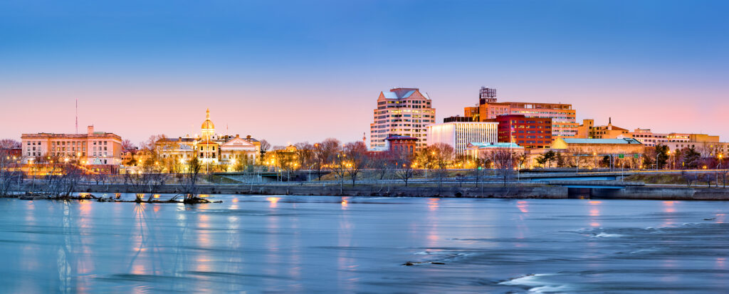Trenton, New Jersey skyline panorama at dawn