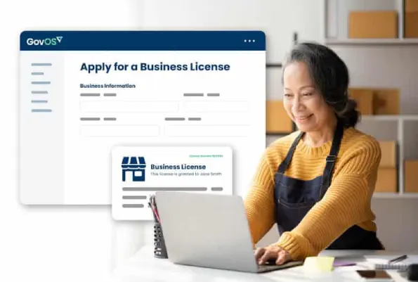 Business owner applying for a business license.