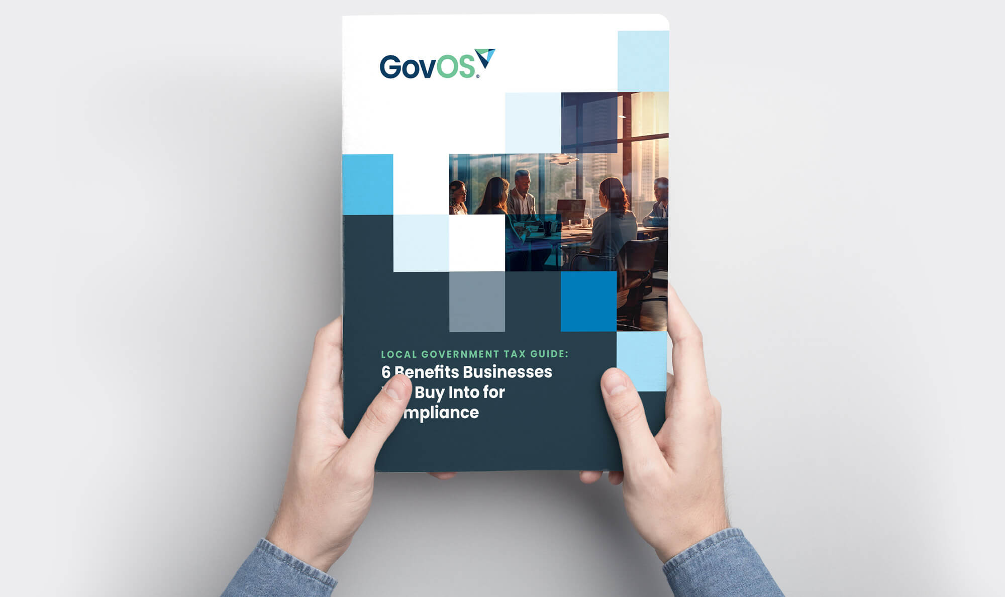 Person holding the guide to 6 Benefits Businesses Will Buy Into for Compliance