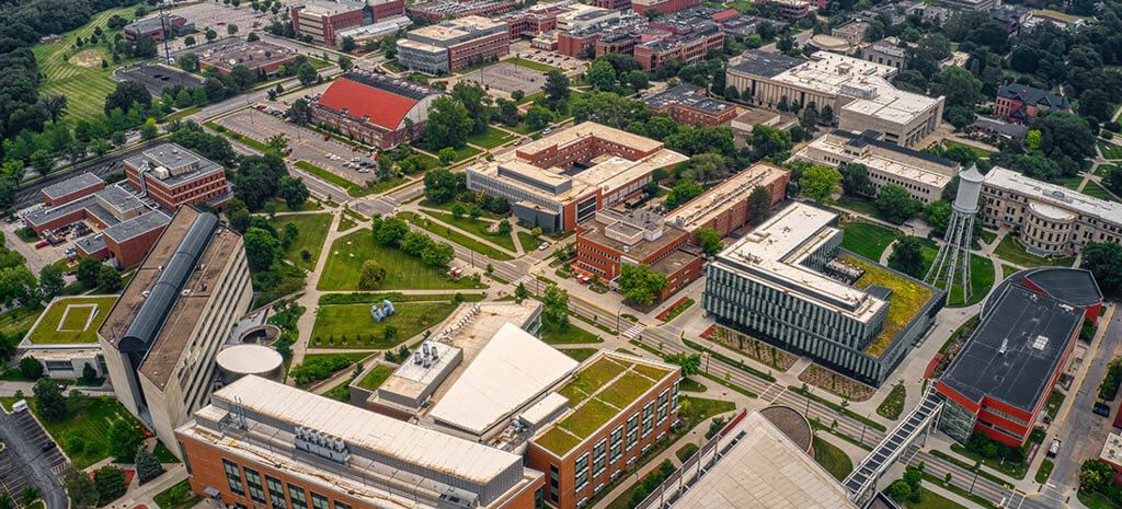 Aerial View of Ames, Iowa