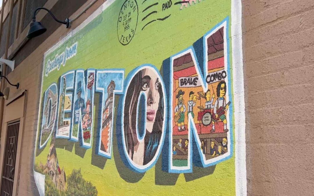 Greetings from Denton County, TX Mural