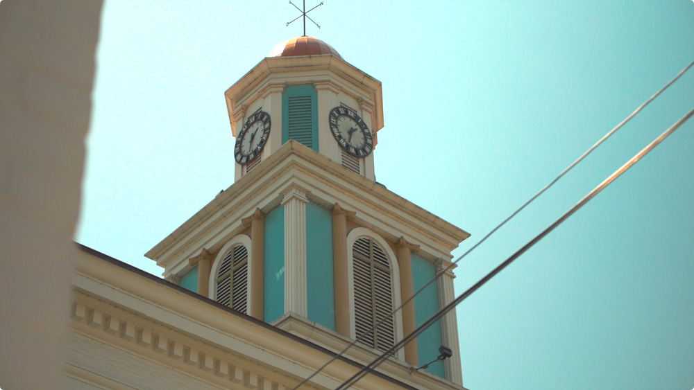 Lawrence County, PA Clock on Top of the Courthouse