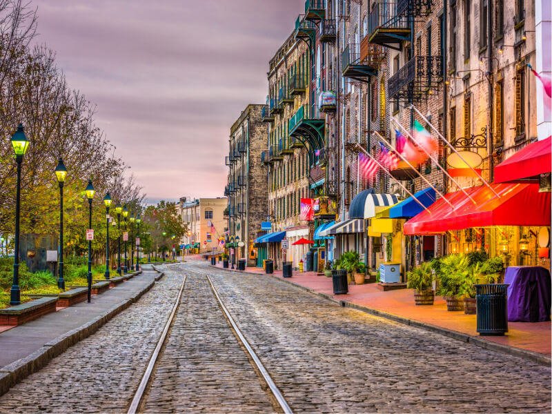 River Street in Savannah GA