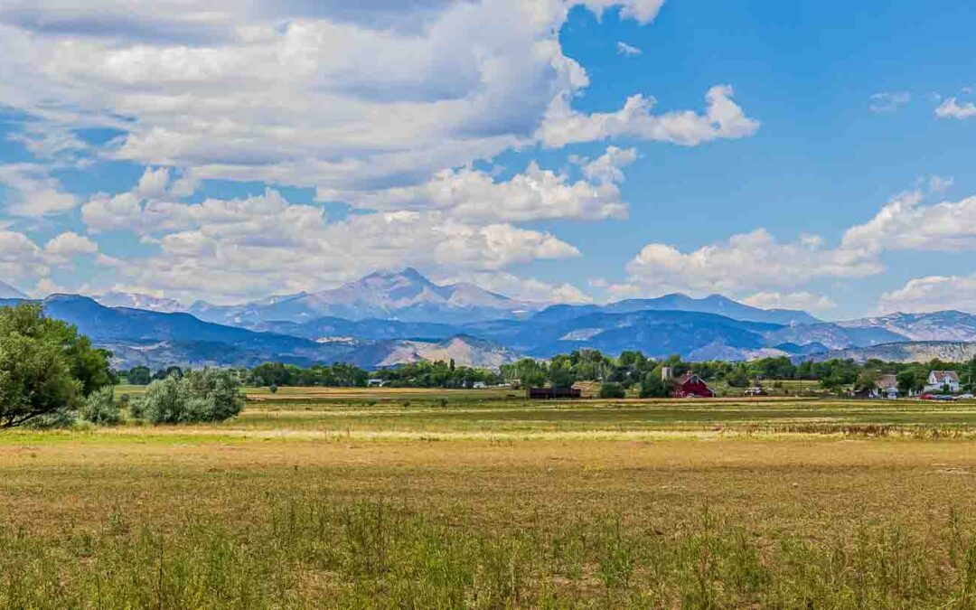 View of Longs Peak from Longmont, CO